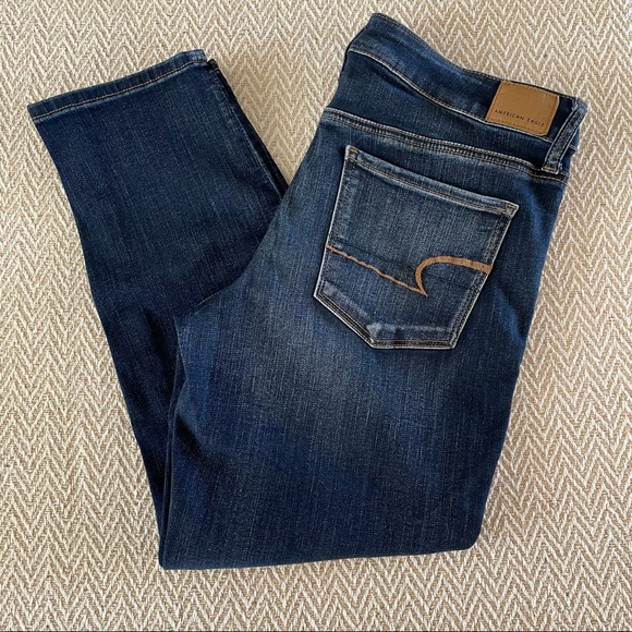 American Eagle Outfitters Denim - American Eagle Next Level Stretch Skinny Jeans - Size 14 X Short - High/Mid Rise